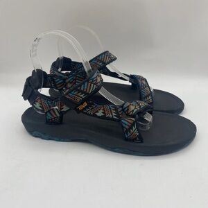 Teva Women's Sandals - Black Multicolor Size 7 7.5 8